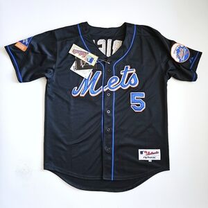 New York Mets David Wright #5 Authentic Majestic Jersey Black 2009 NWT Large